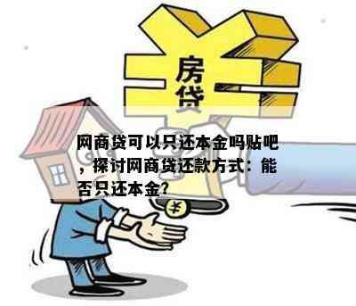 网商贷可以只还本金吗贴吧，探讨网商贷还款方式：能否只还本金？