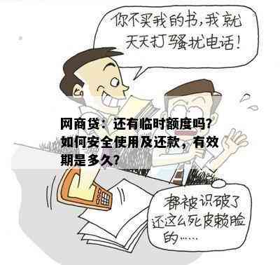 网商贷：还有临时额度吗？如何安全使用及还款，有效期是多久？