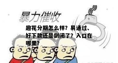 趣花分期怎么样？易通过、好下款还是倒闭了？入口在哪里？