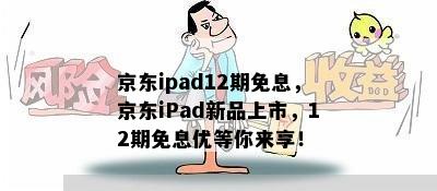 京东ipad12期免息，京东iPad新品上市，12期免息优等你来享！