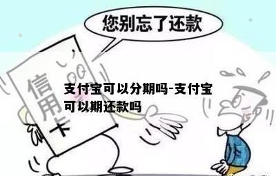 支付宝可以分期吗-支付宝可以期还款吗