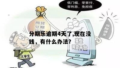 分期乐逾期4天了,现在没钱，有什么办法？