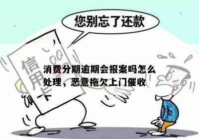 消费分期逾期会报案吗怎么处理，恶意拖欠上门催收