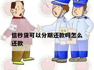 信秒贷可以分期还款吗怎么还款