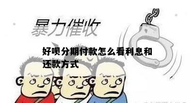 好呗分期付款怎么看利息和还款方式