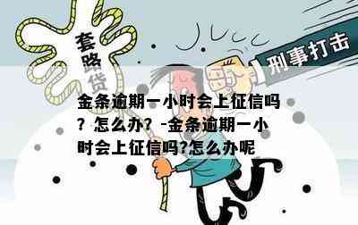 金条逾期一小时会上征信吗？怎么办？-金条逾期一小时会上征信吗?怎么办呢