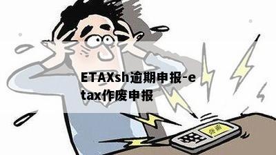 ETAXsh逾期申报-etax作废申报