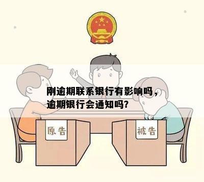 刚逾期联系银行有影响吗，逾期银行会通知吗？