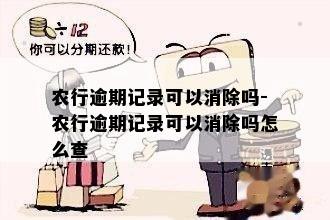 农行逾期记录可以消除吗-农行逾期记录可以消除吗怎么查