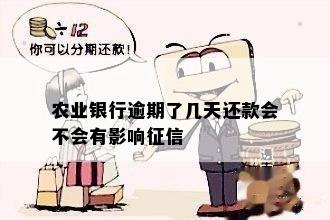 农业银行逾期了几天还款会不会有影响征信