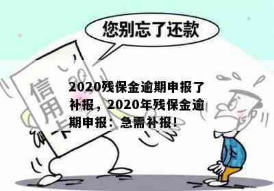 2020残保金逾期申报了补报，2020年残保金逾期申报：急需补报！