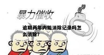 逾期两年内能消除记录吗怎么消除？