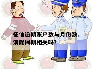 征信逾期账户数与月份数、消除周期相关吗？