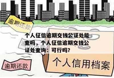 个人征信逾期交钱公证处能查吗，个人征信逾期交钱公证处查询：可行吗？