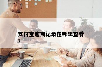 支付宝逾期记录在哪里查看？