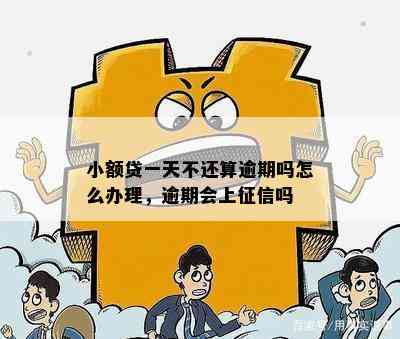 小额贷一天不还算逾期吗怎么办理，逾期会上征信吗