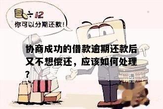 协商成功的借款逾期还款后又不想偿还，应该如何处理？