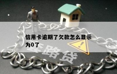 信用卡逾期了欠款怎么显示为0了