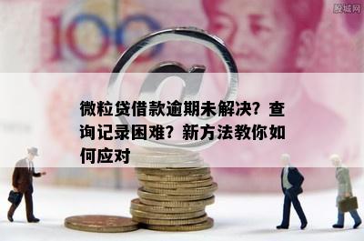 微粒贷借款逾期未解决？查询记录困难？新方法教你如何应对