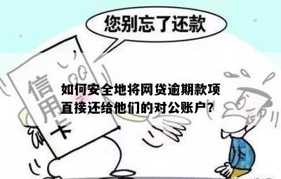 如何安全地将网贷逾期款项直接还给他们的对公账户？