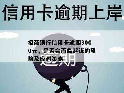 招商银行信用卡逾期3000元，是否会面临起诉的风险及应对策略