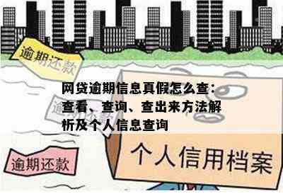 网贷逾期信息真假怎么查：查看、查询、查出来方法解析及个人信息查询