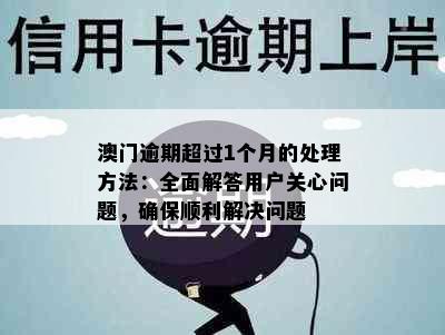 澳门逾期超过1个月的处理方法：全面解答用户关心问题，确保顺利解决问题