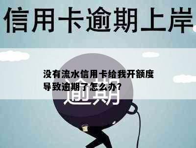 没有流水信用卡给我开额度导致逾期了怎么办？