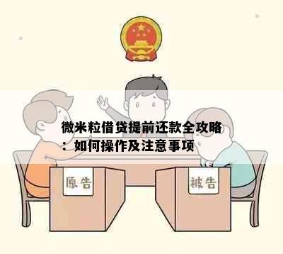 微米粒借贷提前还款全攻略：如何操作及注意事项