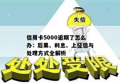 信用卡5000逾期了怎么办：后果、利息、上征信与处理方式全解析