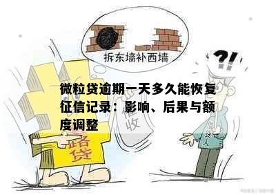 微粒贷逾期一天多久能恢复征信记录：影响、后果与额度调整