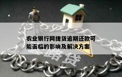 农业银行网捷贷逾期还款可能面临的影响及解决方案