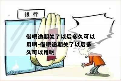 借呗逾期关了以后多久可以用啊-借呗逾期关了以后多久可以用啊