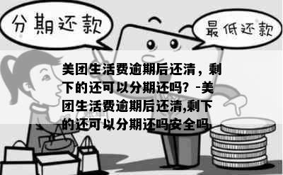 美团生活费逾期后还清，剩下的还可以分期还吗？-美团生活费逾期后还清,剩下的还可以分期还吗安全吗