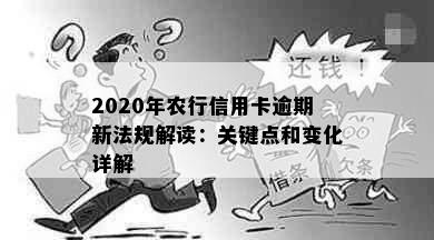 2020年农行信用卡逾期新法规解读：关键点和变化详解