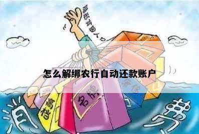 怎么解绑农行自动还款账户