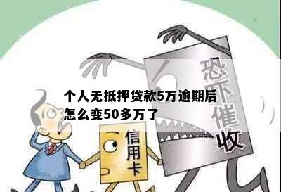 个人 *** 5万逾期后怎么变50多万了