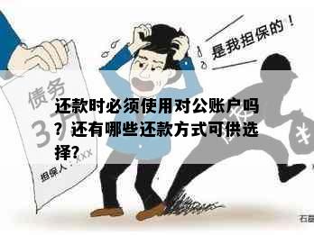 还款时必须使用对公账户吗？还有哪些还款方式可供选择？