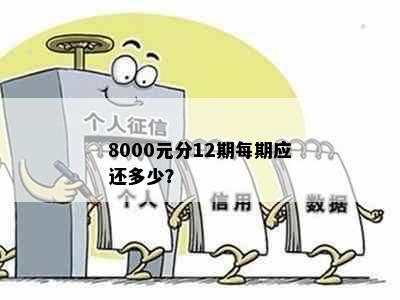 8000元分12期每期应还多少？