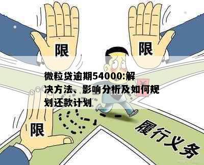 微粒贷逾期54000:解决方法、影响分析及如何规划还款计划