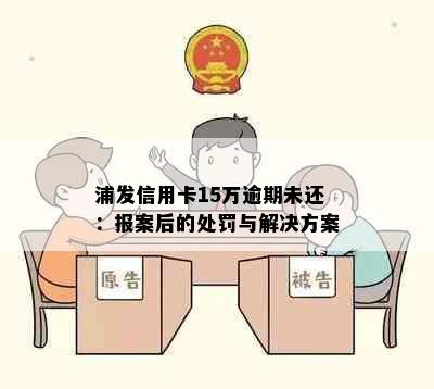 浦发信用卡15万逾期未还：报案后的处罚与解决方案