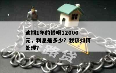 逾期1年的借呗12000元，利息是多少？我该如何处理？