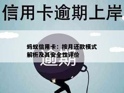 蚂蚁信用卡：按月还款模式解析及其安全性评价