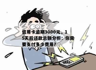 信用卡逾期3000元，15天后还款总额分析：你需要支付多少费用？