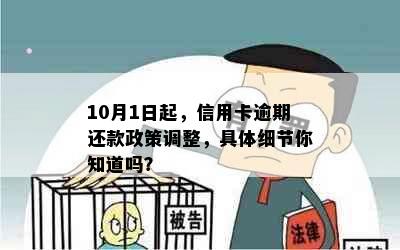 10月1日起，信用卡逾期还款政策调整，具体细节你知道吗？