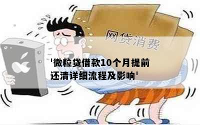 '微粒贷借款10个月提前还清详细流程及影响'