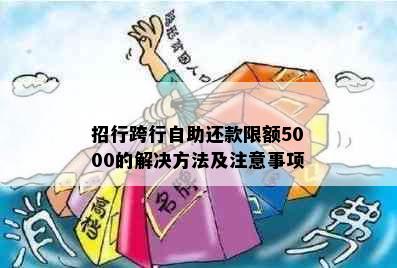 招行跨行自助还款限额5000的解决方法及注意事项