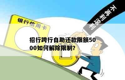 招行跨行自助还款限额5000如何解除限制？