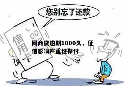 网商贷逾期1000久，征信影响严重性探讨