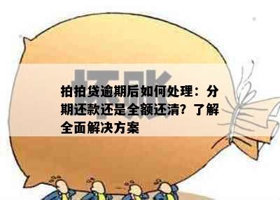 拍拍贷逾期后如何处理：分期还款还是全额还清？了解全面解决方案